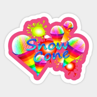 Snow Cone Sticker